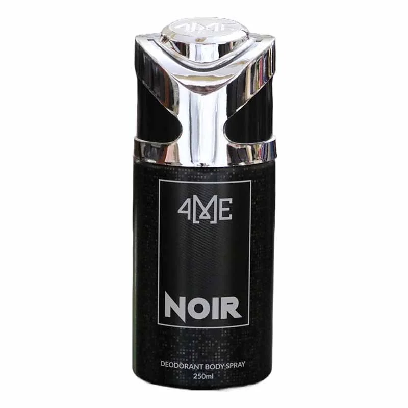 4ME Noir fragrance body spray, a rich and aromatic scent that exudes confidence and sophistication.