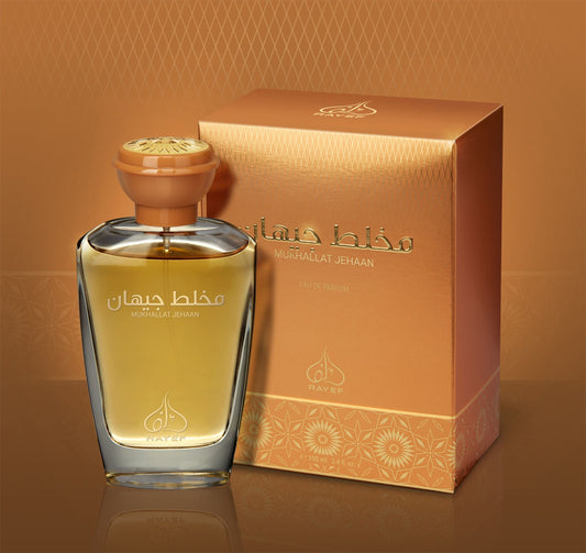 Rayef Mukhallat Jehaan offers an exquisite blend of oriental, floral, and spicy notes for lasting fragrance.