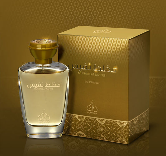 Rayef Mukhallat Nafees Eau de Parfum 100ml is a luxurious and sophisticated fragrance designed for both men and women.